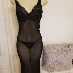 Lady in Black Lingerie